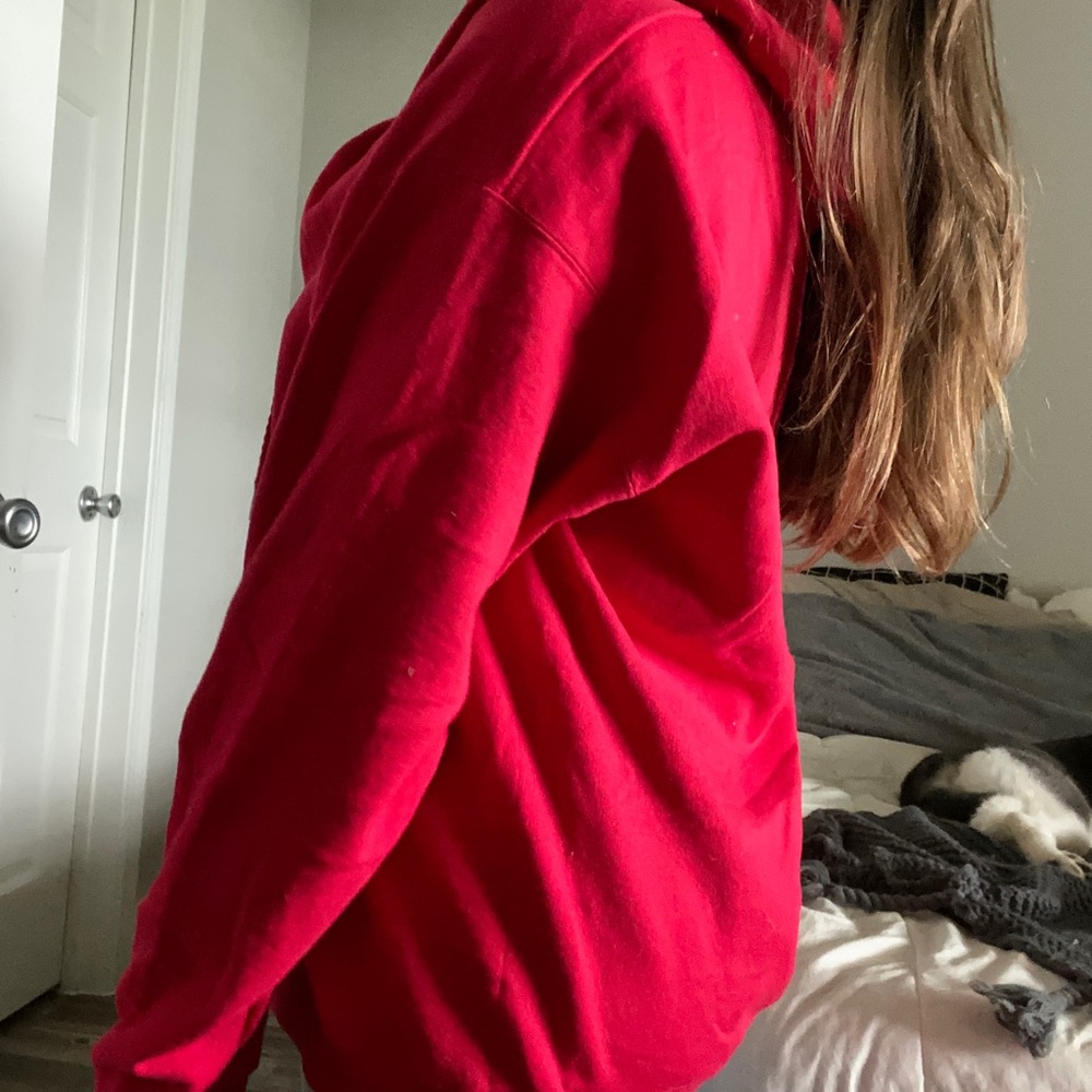 Oversized Red Hoodie